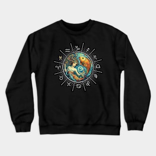 ZODIAC Pisces - Astrological PISCES - PISCES - ZODIAC sign - Van Gogh style - 11 Crewneck Sweatshirt